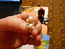 Серьги женские с жемчугом золото 585 пробы - Мелитополь