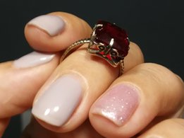 Кольцо серебряное винтажное, СССР, 875 проба - Славянск