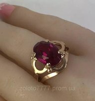 Кольцо с рубином золото 583 проба, СССР, арт.6361 А - Запорожье