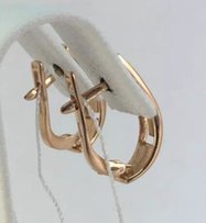 Серьги золотые 585 пробы, СССР арт.3332d - Запорожье