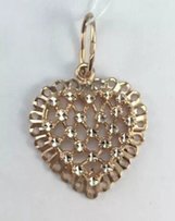 Кулон "СЕРДЦЕ"-арт.3689 d, золото 585 пробы - Запорожье