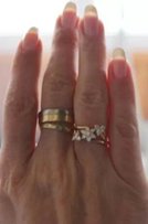 Кольцо "веночек" коньячный бриллиант 0,34ct золото 585 +видео ! - Киев