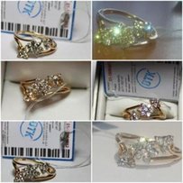 Кольцо "веночек" коньячный бриллиант 0,34ct золото 585 +видео ! - Киев