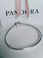 Pandora браслет + 3 шарма + подарок серебряная брошь и бижутерия - Кременчуг