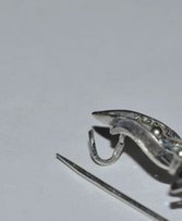 Шикарная брошь цирконий серебро серебро 875 проба звезда вес 5,33 грам - Мелитополь