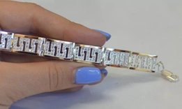 Серебряный браслет со вставками из золота - Черкассы