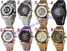 Мужские механические часы скелетон Winner Skeleton (Forsining) GOLD - Бердянск