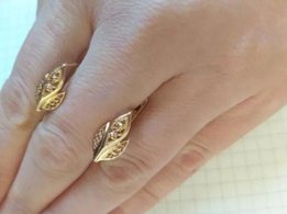 Продам золотые серьги проба 585, 2,76 грамм.состояние как новое. - Нежин