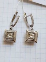 Бриллиантовые серьги 1.5ct - Харьков
