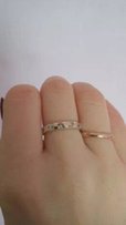 Кільце срібне з фіанітами і вставками золота, кольцо серебро - Тернополь