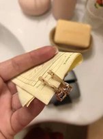 Золотые серьги 585 пробы с аметистами. Вес 4.28 - Киев
