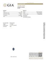 Природный не гретый сапфир 1.17ct GIA сертификат - Львов