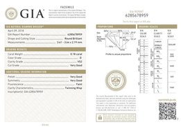 Натуральный Бриллиант идеальная пара по 0,18 кт  1/5 (d/vs2) - Львов