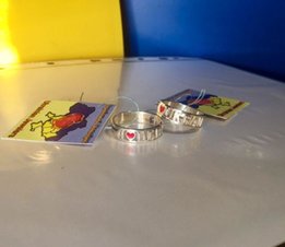 Новинка! Кільце 925° I LOVE UKRAINE - Ровно
