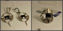 Серебряный набор с золотыми пластинами - Белая Церковь