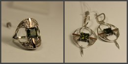 Серебряный набор с золотыми пластинами - Белая Церковь