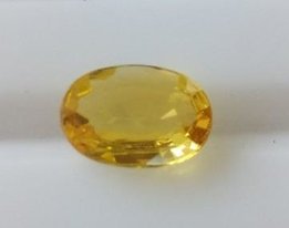 Сапфир желтый овал 9*7 мм - Киев